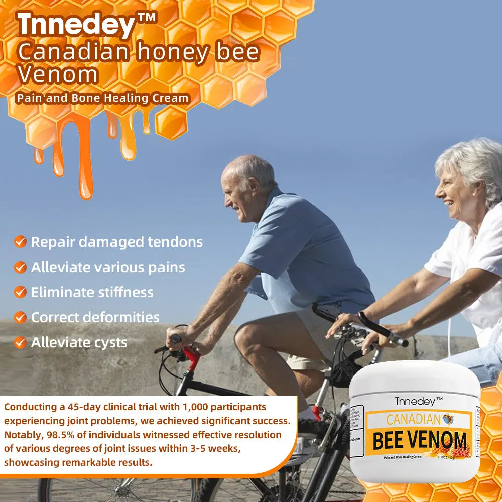 👨‍⚕🦴𝐓𝐧𝐧𝐞𝐝𝐞𝐲™ Canadese honingbijen Venom Pijn- en Botgenezende Crème (NHS goedgekeurd👨‍⚕️)🐝 (Beperkte Tijdsaanbieding Laatste 25 Minuten )💥🐝